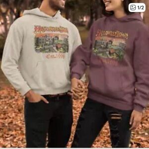 Halloween Town Graphic Sweatshirt for Men